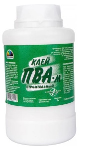 Клей ПВА-М универсальный строительный 1кг (8) Магия радуги