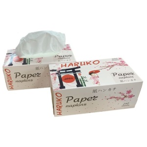 Салфетки HARUKO картон 150штук (1х42)