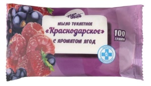 Мыло туалетное Краснодарское 100гр с ароматом ягод (ЧЗ) (66)