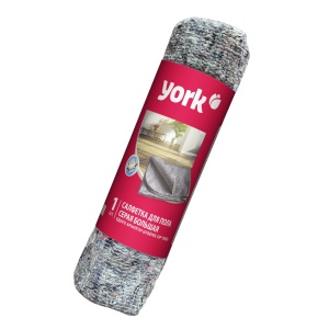 Тряпка для пола хлопок 60*75см ТМ YORK серая в рулоне 1/30