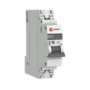 Автомат EKF ВА47-63 1Р 16А 4,5кА С 