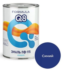 Эмаль ПФ-115 синяя 0,8кг Формула Q8 (14) Престиж