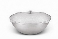 Казан алюм литой для плова 15,0л TM KUKMARA алюм/крышка 1/2