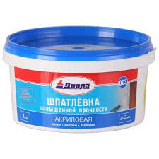 Шпатлевка акриловая влагостойкая 1кг Д-003 (12)