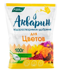 Удобрение АКВАРИН 100гр водорастворимое для цветов марка 7 (20)