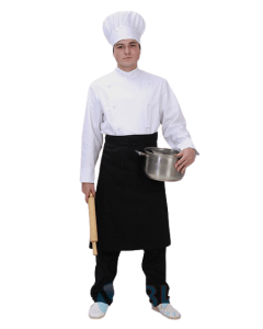 Фартук Ф.062 тк.твил, черный(ЧЗ)