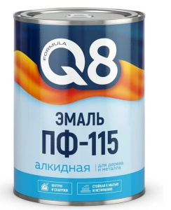 Эмаль ПФ-115 синяя 1,8кг Формула Q8 (6) Престиж