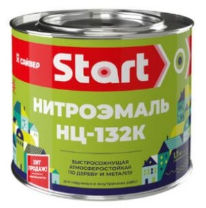 Эмаль НЦ-132К белая 1,7кг СТАРТ (6)
