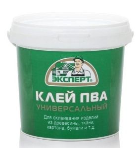 Клей ПВА строительный 0,9кг -30С (6) ЭКСПЕРТ 