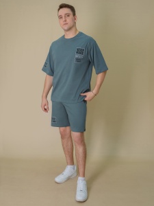 Комплект муж. (футб+шорты)  М623-22 р.50/176 (ЧЗ)