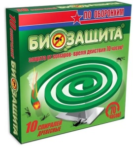 Спирали от комаров зеленые 10 шт 70ч Оборонхим (60)