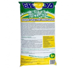 Грунт для овощей универсальный БИУД 8л ЦВЕТНОЙ пакет (6)