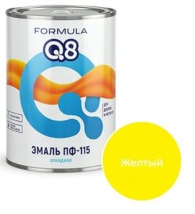 Эмаль ПФ-115 желтая 0,8кг Формула Q8 (14) Престиж