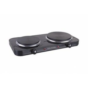Электроплита WILLMARK HS-215 2конфорки чугунная 1кВт/1,5квт, 