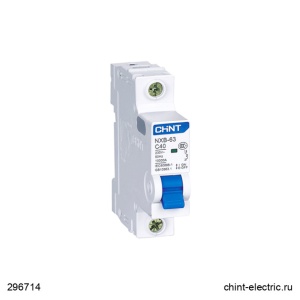 Автомат NXB-63S CHINT 1P 40A 4.5kA х-ка С