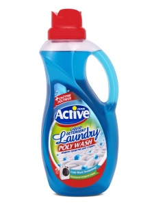 Стиральный порошок Гель 1,5л универсал. Active Poly Wash Свежесть моря (9)