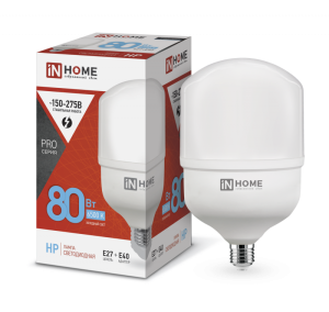 Лампа LED-HP-PRO 80Вт Е27/Е40 6500К IN HOME
