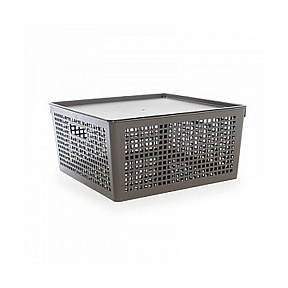 Корзина Traymix 12л 310х310х150мм с крышкой, Полимербыт