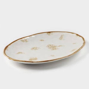 Блюдо фарфор сервировочное 30*21*2,5см Organic Gold 1/16