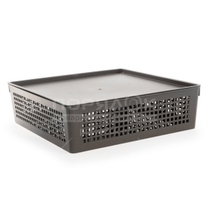 Корзина Traymix с крышкой 7,3л 310х310х90мм Полимербыт