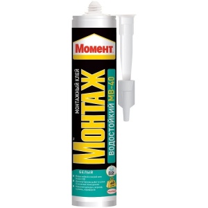Клей жидкие гвозди водостойкий 300гр Момент Монтаж МВ-40 цвет светло-бежевый (12)