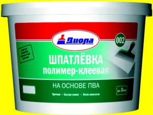 Шпатлевка полимер-клеевая на основе ПВА 1кг Д-002 (12) 