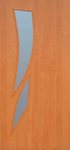 Дверь МДФ ПО-О-12  Стрелиция  стекло 900 мм Милан. орех