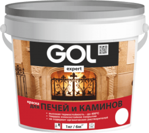 ExpK.141 Краска для печей и каминов GOLexpert белая 1кг