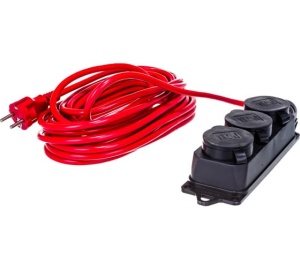 Удлинитель РС-3G-3B-20 20м 16А 3гн з/к 17468