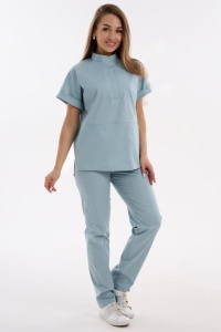 Костюм мед. жен.мод.401СК цв.126 серо-голубой р.48/164(ЧЗ)    