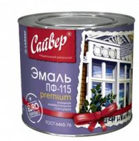 Эмаль ПФ-115 белая 0,4кг Сайвер (28)