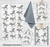 Полотенце 39х60, 45х60  хлопок, полулён, шелкография  